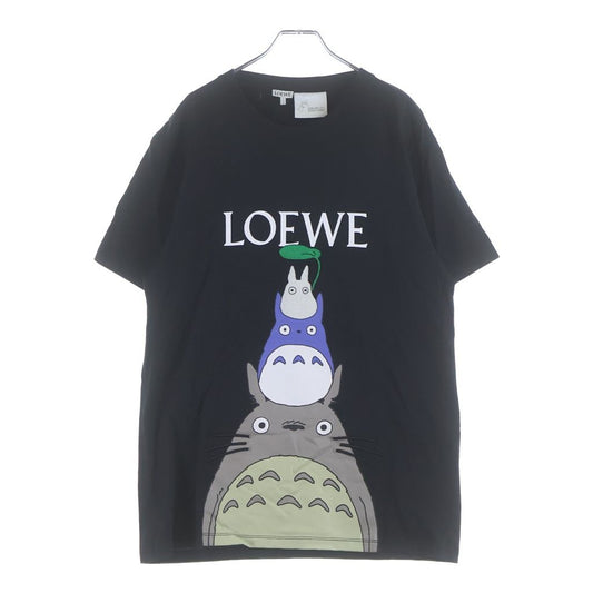Loewe Character Print Logo Embroidery Short Sleeve T-Shirt Black