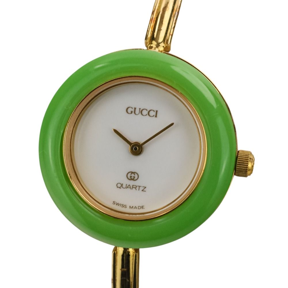 Gucci Change Bezel Watch White Gold Color Real Estate
