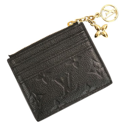 Louis Vuitton Monogram Empreinte Card Holder LV Charm Coin Case Black — view 2