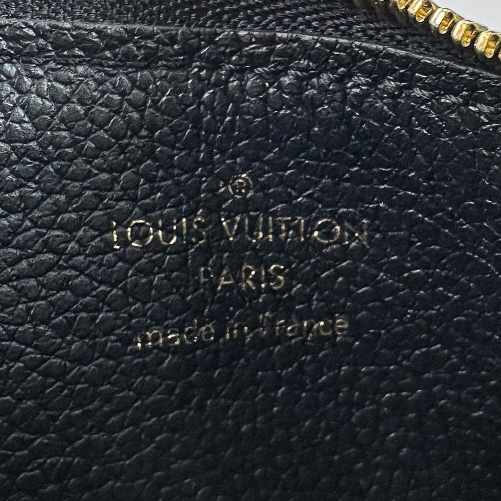 Louis Vuitton Monogram Empreinte Card Holder LV Charm Coin Case Black — view 9