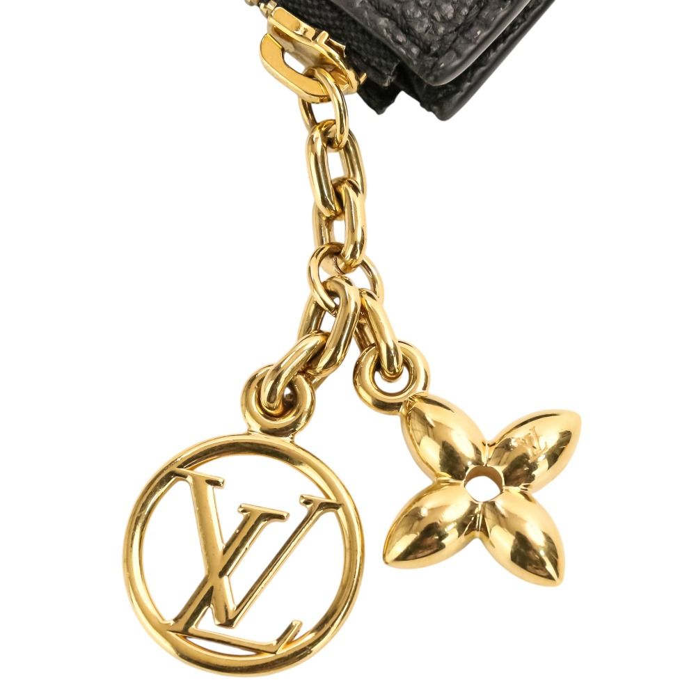 Louis Vuitton Monogram Empreinte Card Holder LV Charm Coin Case Black — view 7