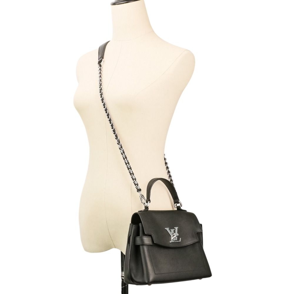 Louis Vuitton Lockme Mini 2-Way Leather Shoulder Bag Black — view 2