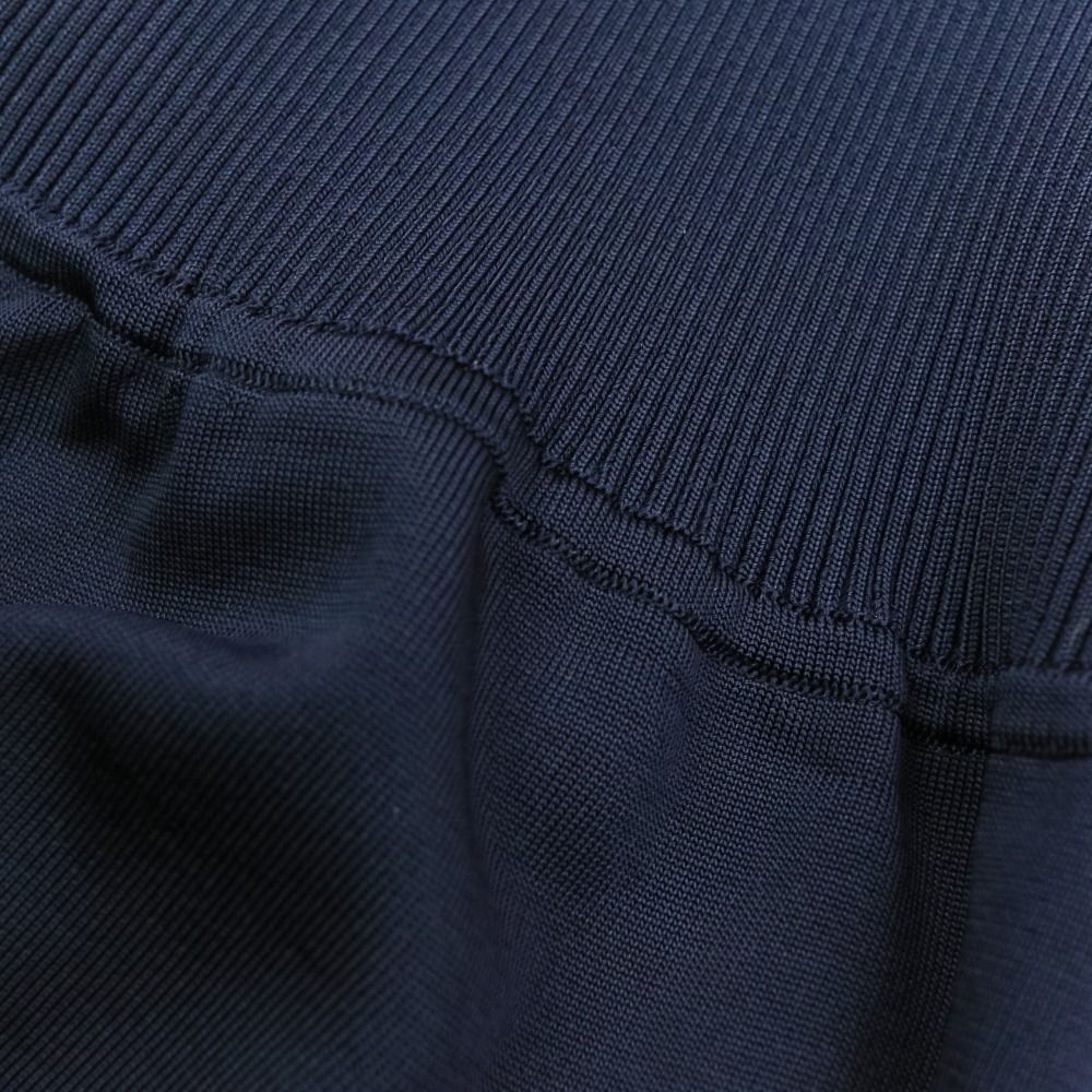 Hermes Bicolor Skirt Knit 2-Way Dress 38 Blue — view 9