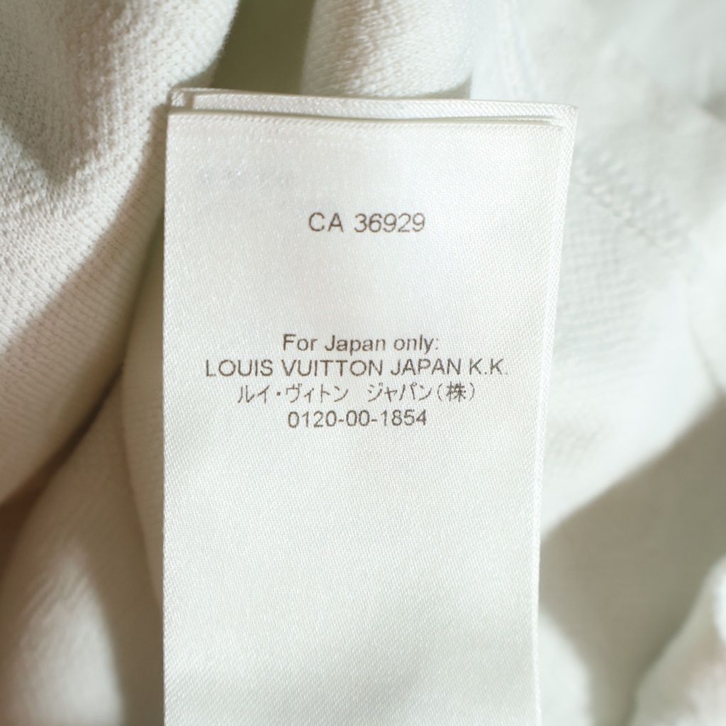 Louis Vuitton Pocket Monogram Crew Neck Cotton Short Sleeve T-Shirt White — view 8