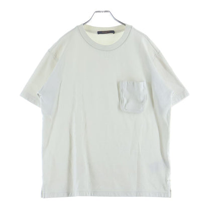 Louis Vuitton Pocket Monogram Crew Neck Cotton Short Sleeve T-Shirt White