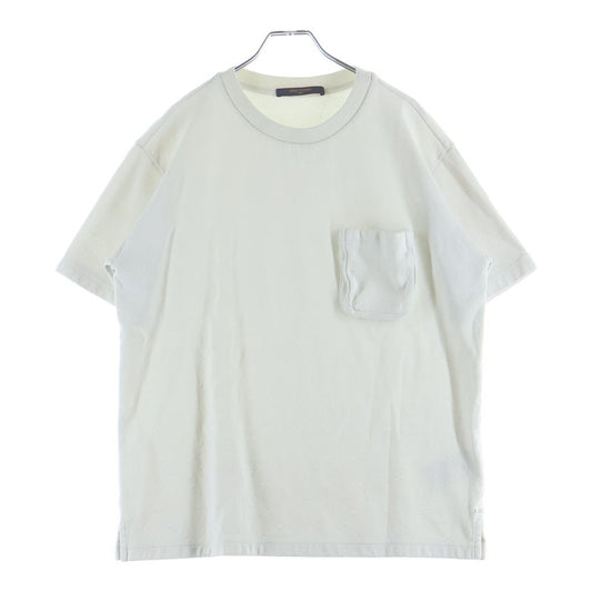 Louis Vuitton Pocket Monogram Crew Neck Cotton Short Sleeve T-Shirt White