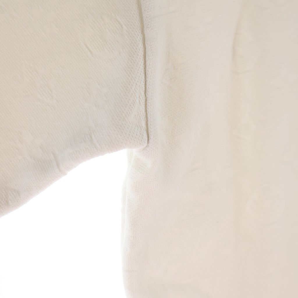 Louis Vuitton Pocket Monogram Crew Neck Cotton Short Sleeve T-Shirt White — view 5