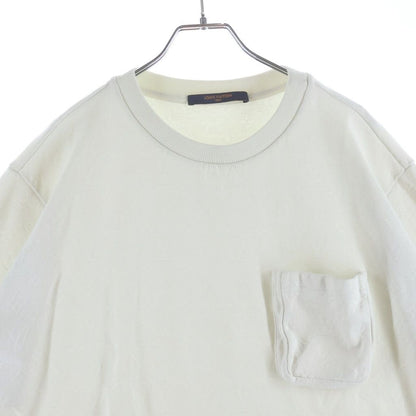 Louis Vuitton Pocket Monogram Crew Neck Cotton Short Sleeve T-Shirt White — view 3