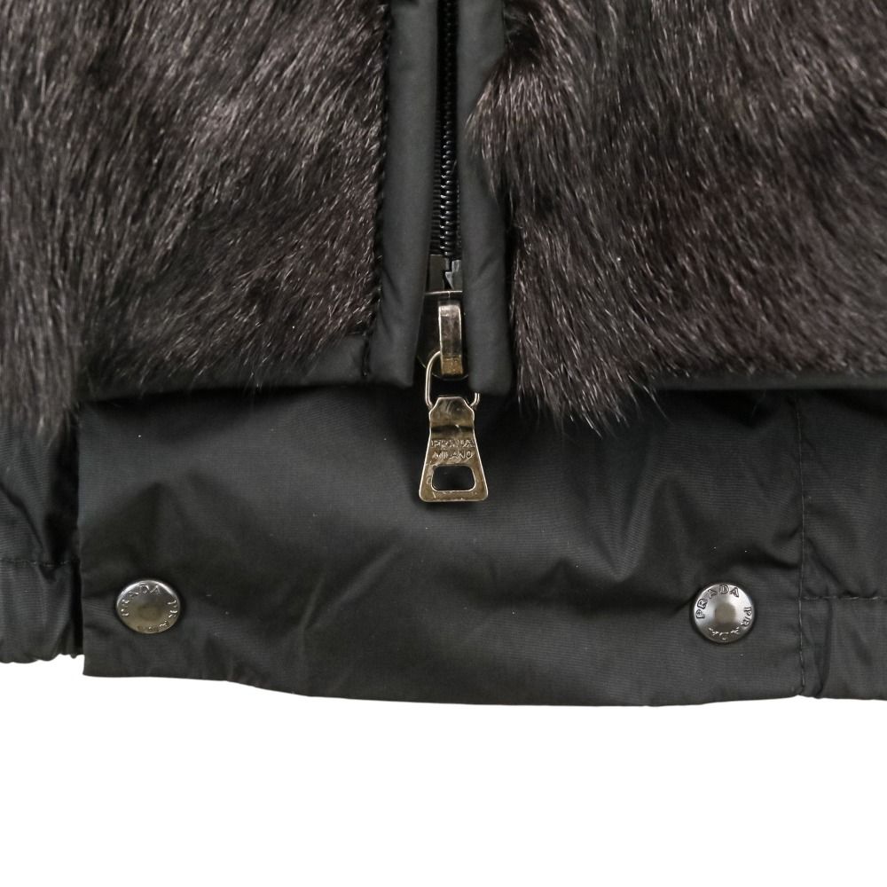Prada Sport Kidfa Zip Up Jacket 50 Brown — view 7