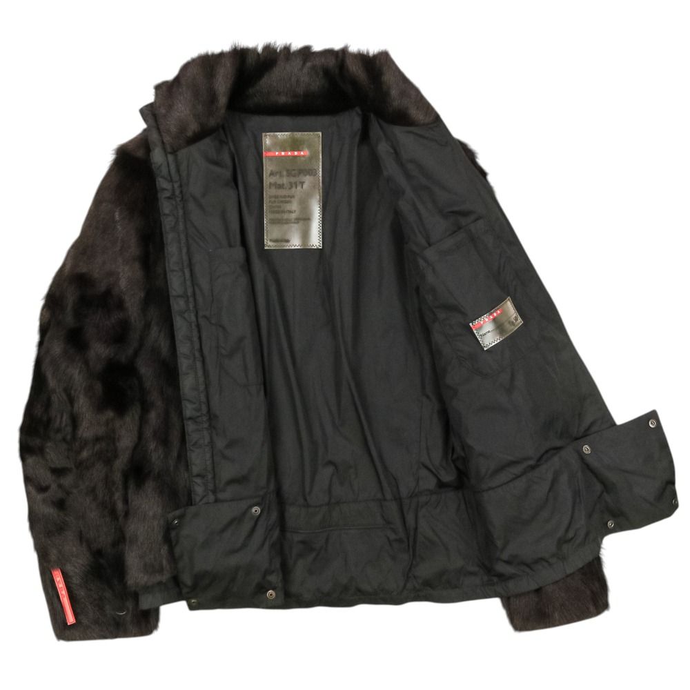 Prada Sport Kidfa Zip Up Jacket 50 Brown — view 4