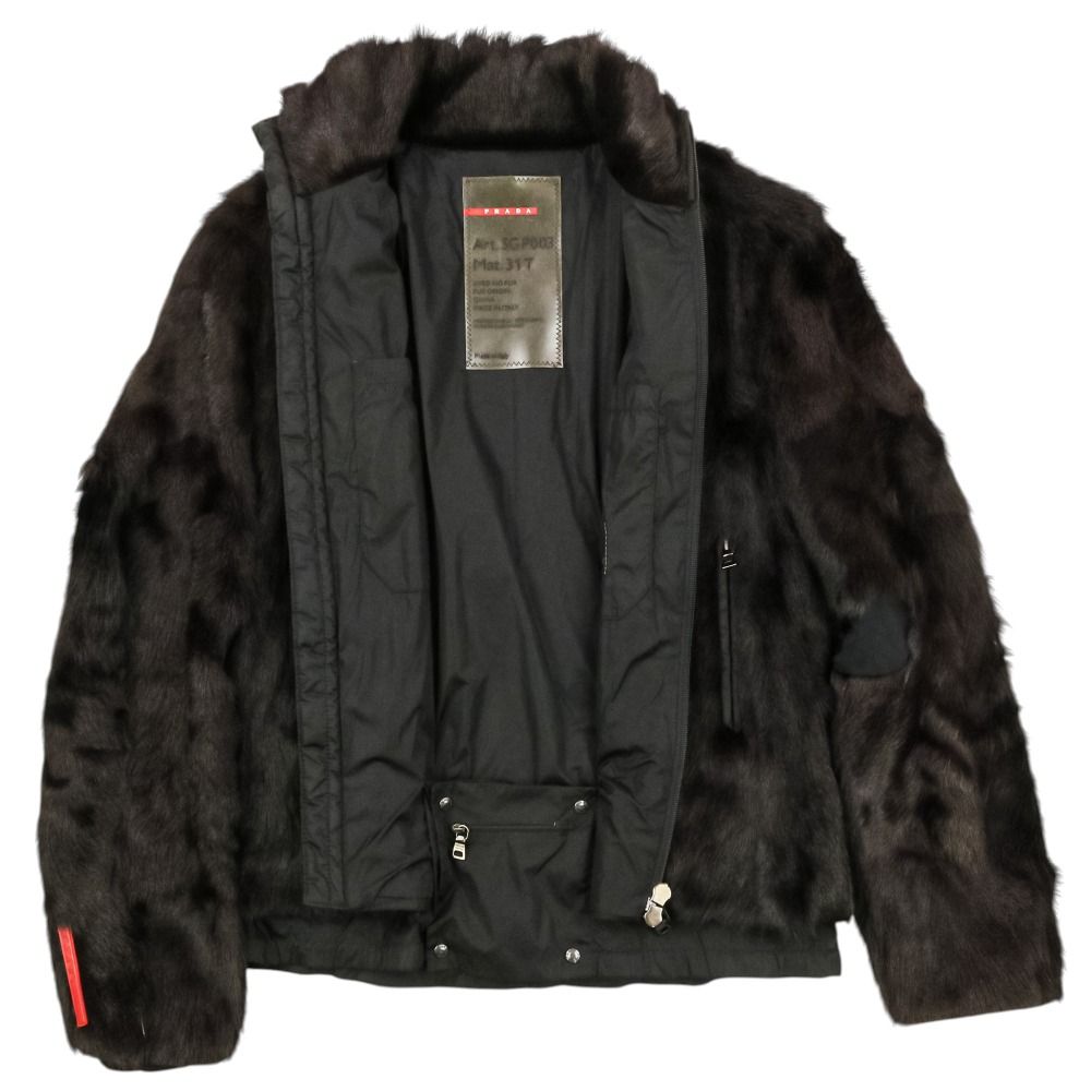 Prada Sport Kidfa Zip Up Jacket 50 Brown — view 3