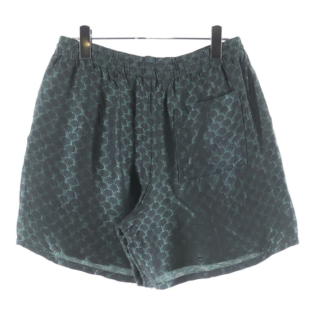 Louis Vuitton Jacquard Monogram Silk Blend Shorts Gray MM — view 2