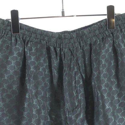 Louis Vuitton Jacquard Monogram Silk Blend Shorts Gray MM — view 3