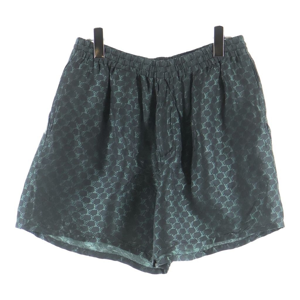 Louis Vuitton Jacquard Monogram Silk Blend Shorts Gray MM