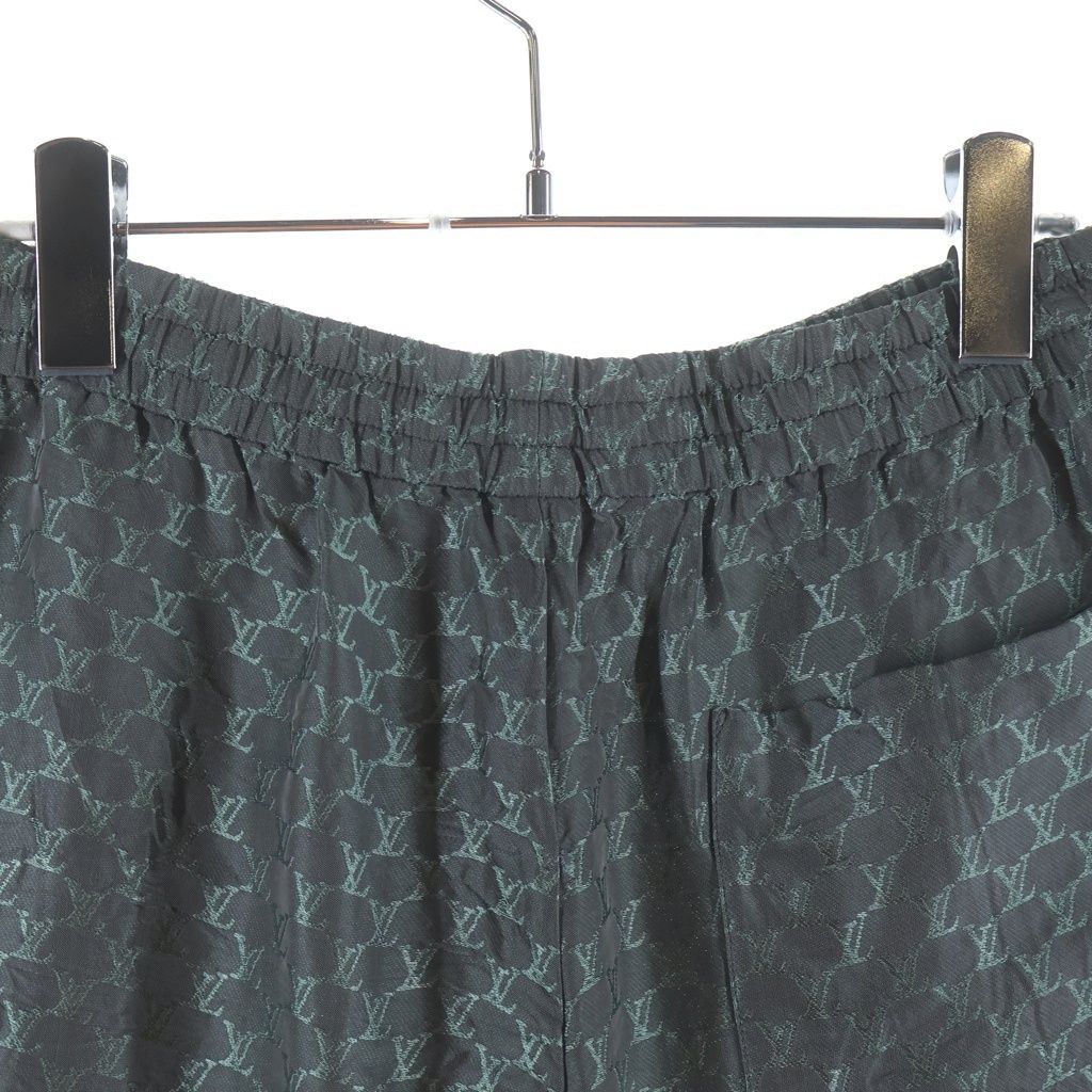 Louis Vuitton Jacquard Monogram Silk Blend Shorts Gray MM — view 4