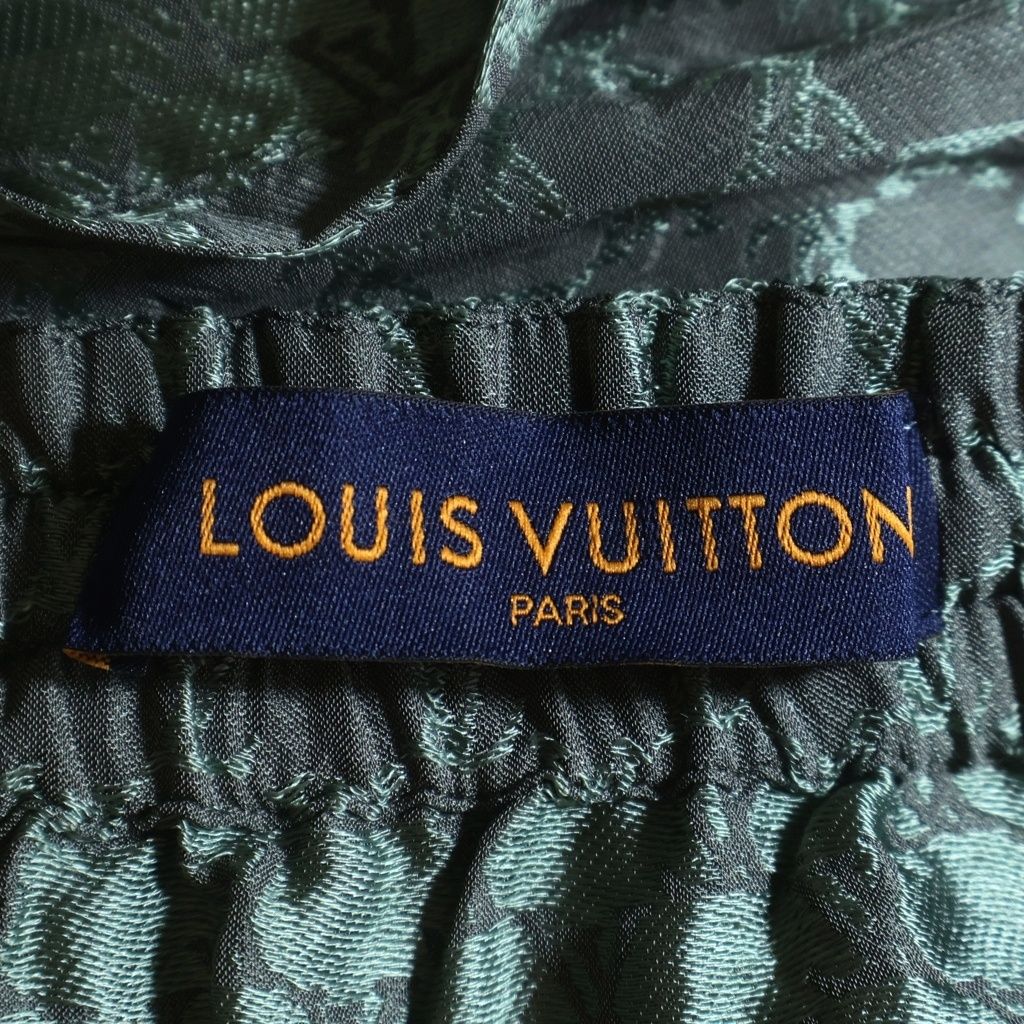 Louis Vuitton Jacquard Monogram Silk Blend Shorts Gray MM — view 6