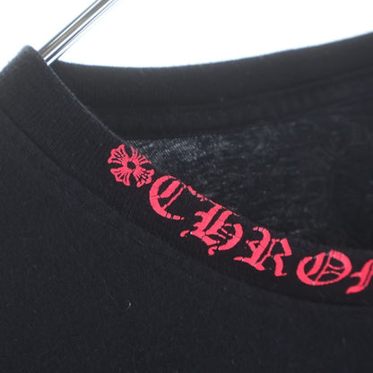 Chrome Hearts Vintage English Neck Logo Long Sleeve Tee Long T-Shirt Black Pink — view 6