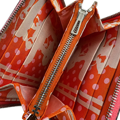 Hermes Compact Silk in Leather Wallet Rose Azare Pink — view 7