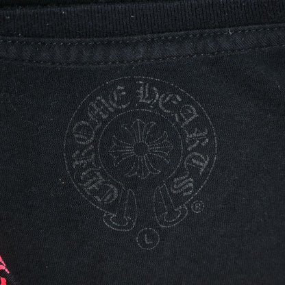 Chrome Hearts Vintage English Neck Logo Long Sleeve Tee Long T-Shirt Black Pink — view 7