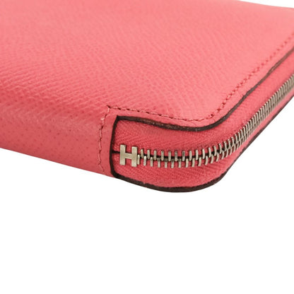 Hermes Compact Silk in Leather Wallet Rose Azare Pink — view 5