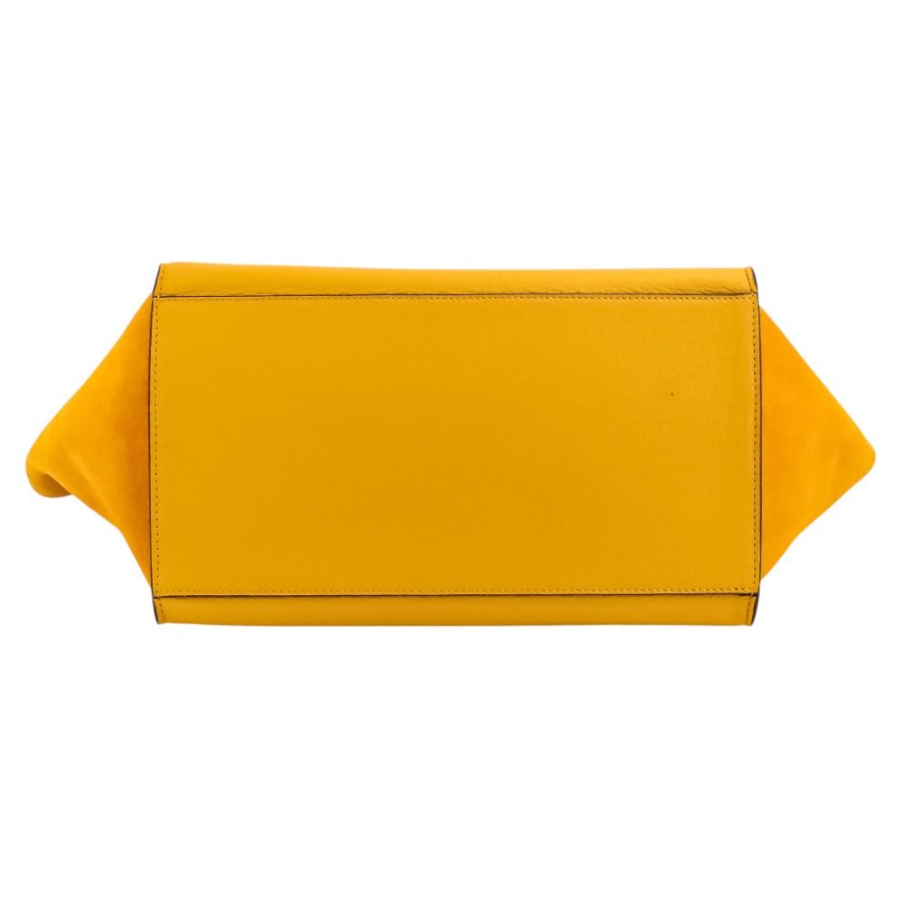 Celine Trapeze Tote Shoulder Bag Yellow — view 6