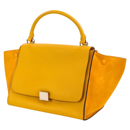 Celine Trapeze Tote Shoulder Bag Yellow — view 3