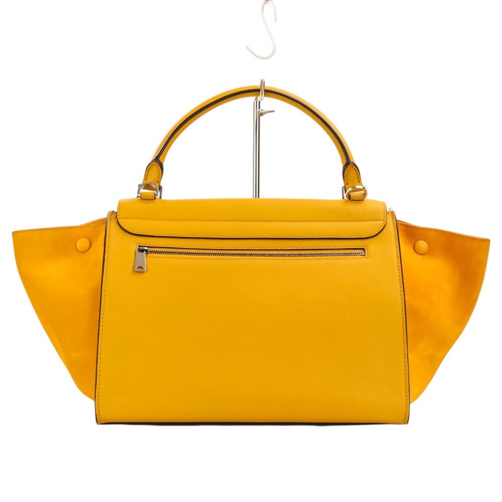 Celine Trapeze Tote Shoulder Bag Yellow — view 4