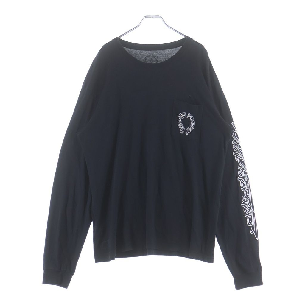 Chrome Hearts Horseshoe L S Tee Back Horse Sleeve Floral Cross Long Pocket — view 2