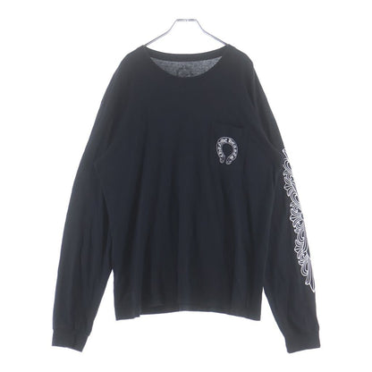Chrome Hearts Horseshoe L S Tee Back Horse Sleeve Floral Cross Long Pocket — view 2