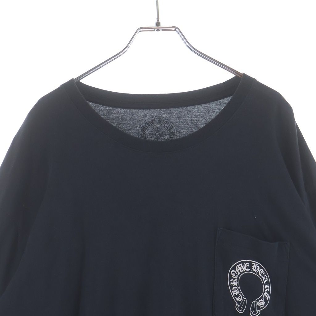 Chrome Hearts Horseshoe L S Tee Back Horse Sleeve Floral Cross Long Pocket — view 3