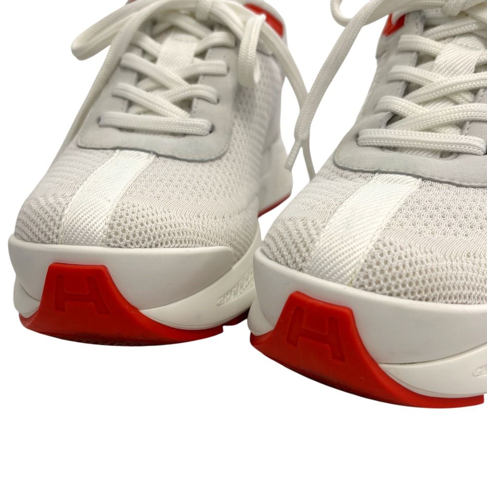Hermes Sneakers 37.5 White Orange — view 7