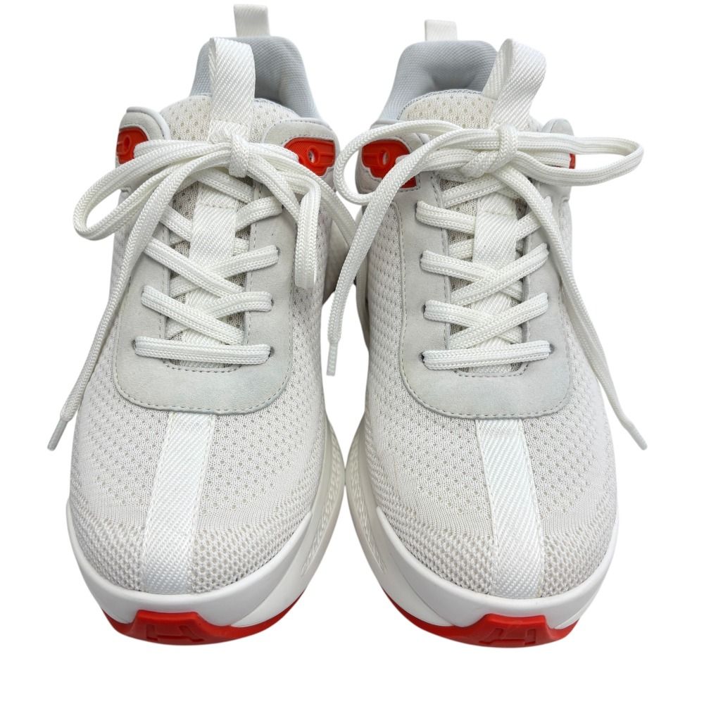 Hermes Sneakers 37.5 White Orange — view 2
