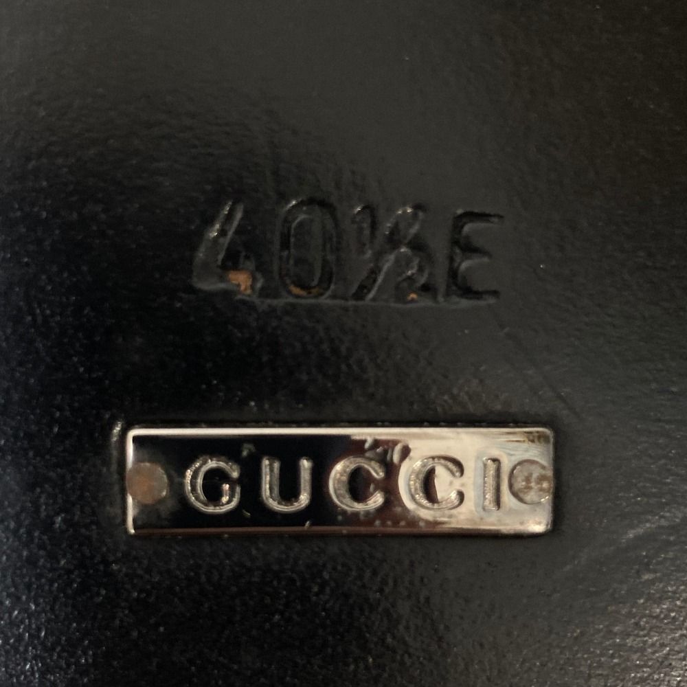 Gucci Horsebit Suede Leather Loafers Shoes Black — view 7