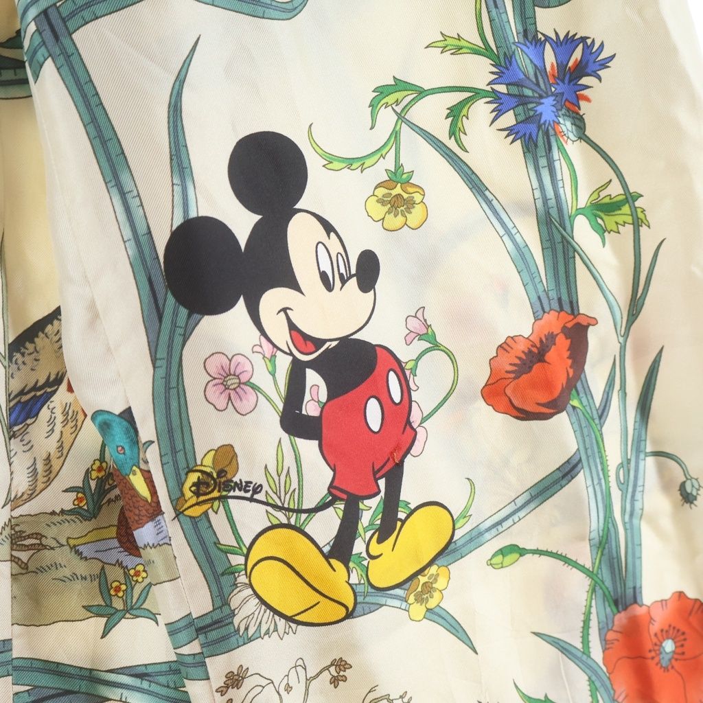 Gucci Disney Mickey Mouse Printed Silk Pants Multi Zadop — view 5