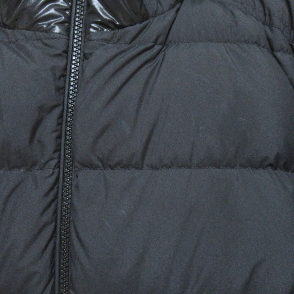 Moncler Cardere Logo Print Hooded Nylon Down Jacket 3 Black — view 6