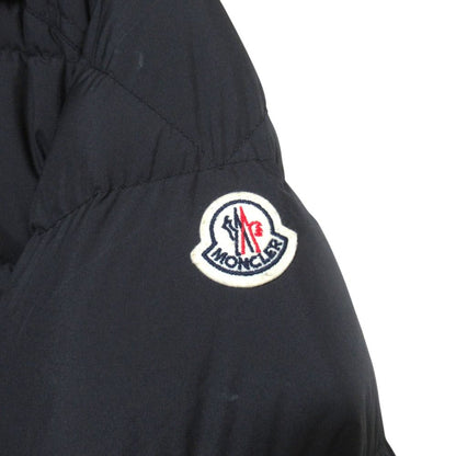 Moncler Cardere Logo Print Hooded Nylon Down Jacket 3 Black — view 5