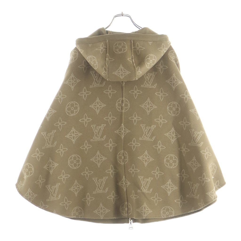 Louis Vuitton Mahina Monogram Reversible Poncho Beige Cape — view 4