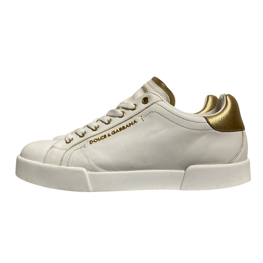 Dolce & Gabbana Portofino Sneakers 7 White Gold — view 2