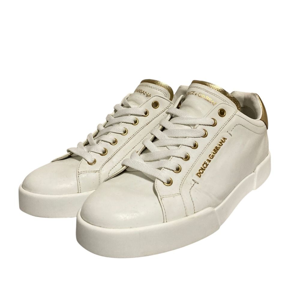 Dolce & Gabbana Portofino Sneakers 7 White Gold