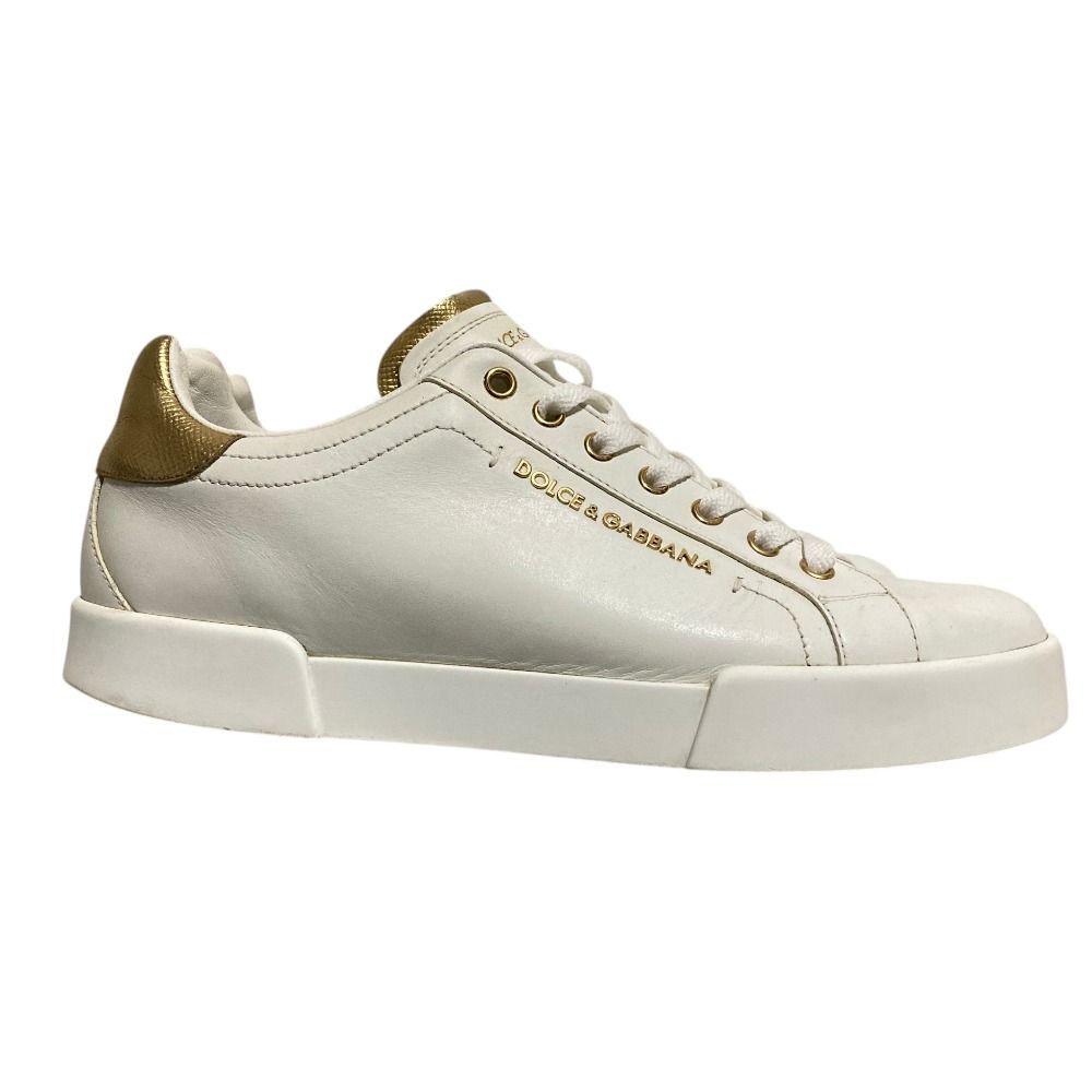 Dolce & Gabbana Portofino Sneakers 7 White Gold — view 4