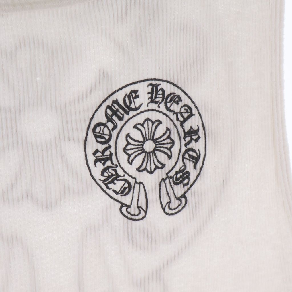 Chrome Hearts CH Pls CS Plus Back Horse Shoe Print Tank Top White — view 6