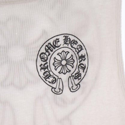 Chrome Hearts CH Pls CS Plus Back Horse Shoe Print Tank Top White — view 6