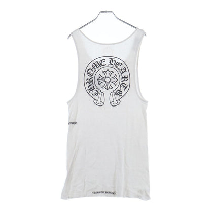 Chrome Hearts CH Pls CS Plus Back Horse Shoe Print Tank Top White