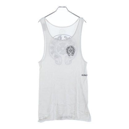 Chrome Hearts CH Pls CS Plus Back Horse Shoe Print Tank Top White — view 2