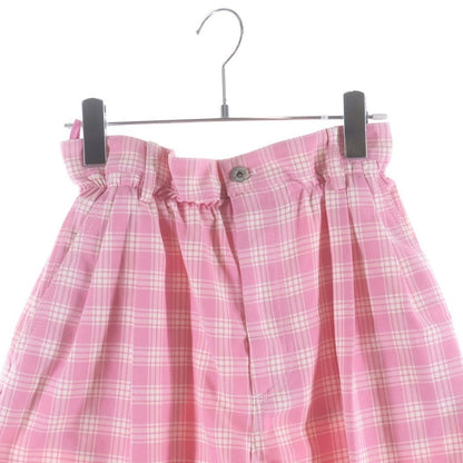 Miu Miu Checkered Short Skirt Pink — view 3