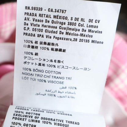 Miu Miu Checkered Short Skirt Pink — view 7