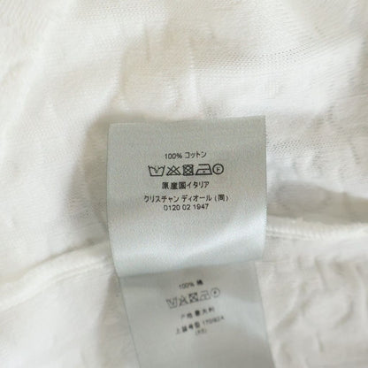 Dior Oak All Over Pattern Pile Jacquard Short Sleeve T-Shirt White — view 8
