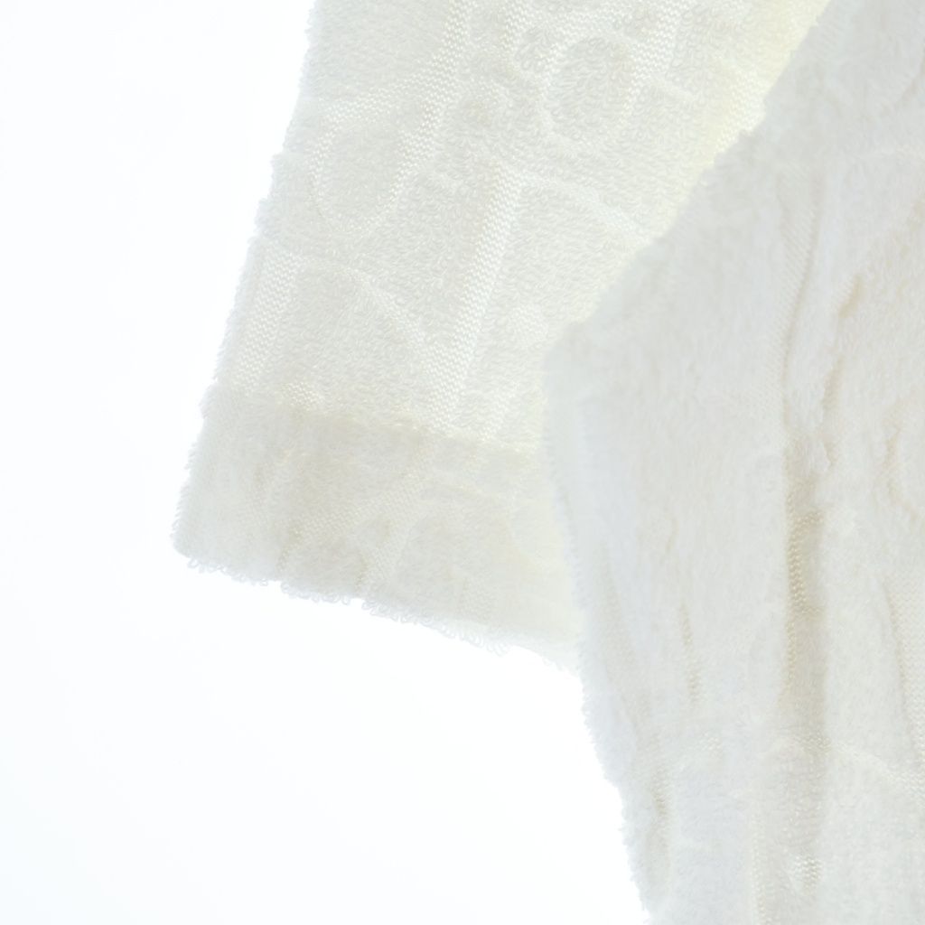 Dior Oak All Over Pattern Pile Jacquard Short Sleeve T-Shirt White — view 6