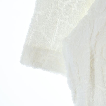 Dior Oak All Over Pattern Pile Jacquard Short Sleeve T-Shirt White — view 6