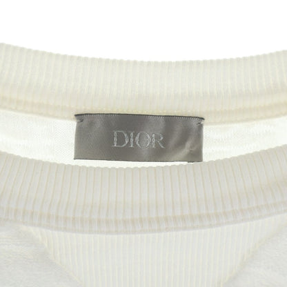 Dior Oak All Over Pattern Pile Jacquard Short Sleeve T-Shirt White — view 7